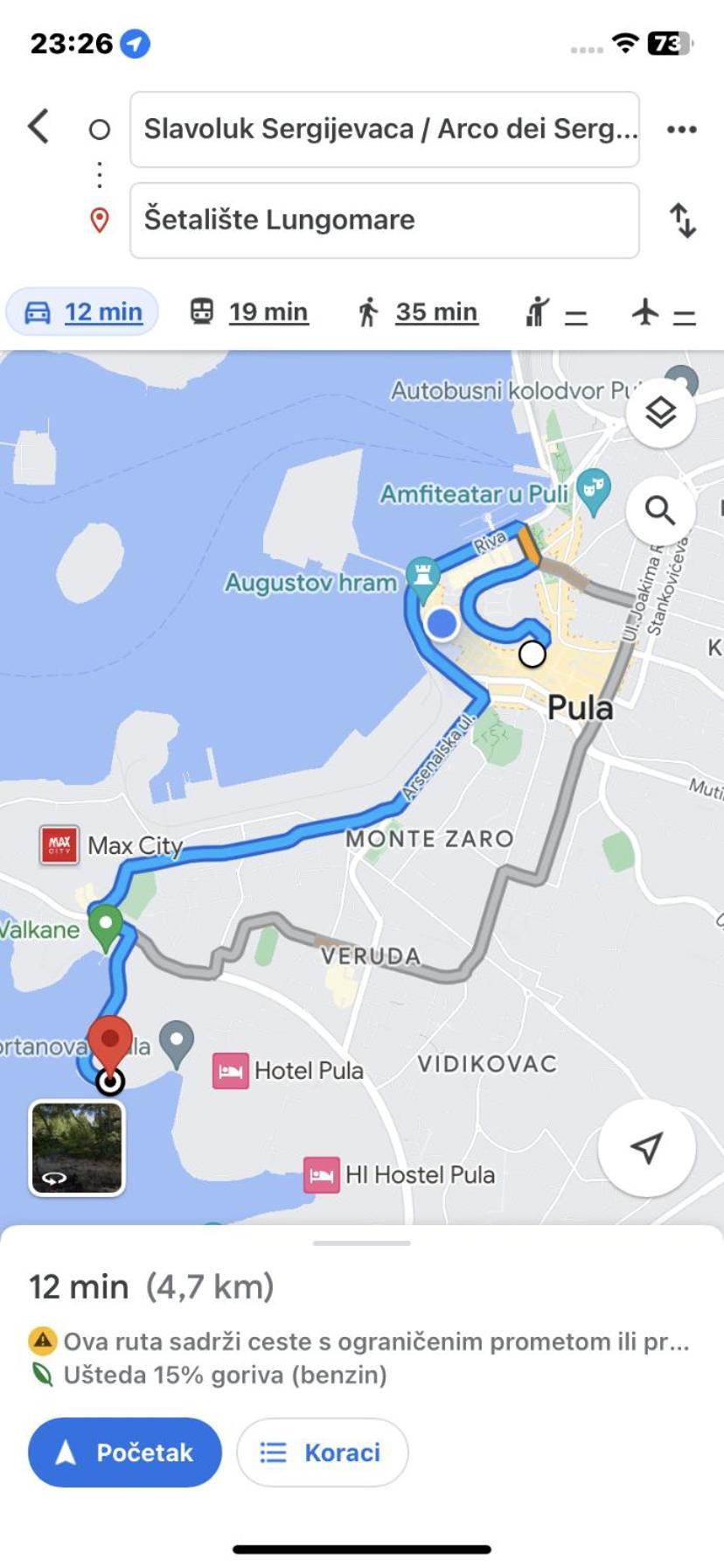 Apartament Augusta Pula Zewnętrze zdjęcie